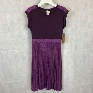 Emily West Glitter Pleated Dress w/o Necklace